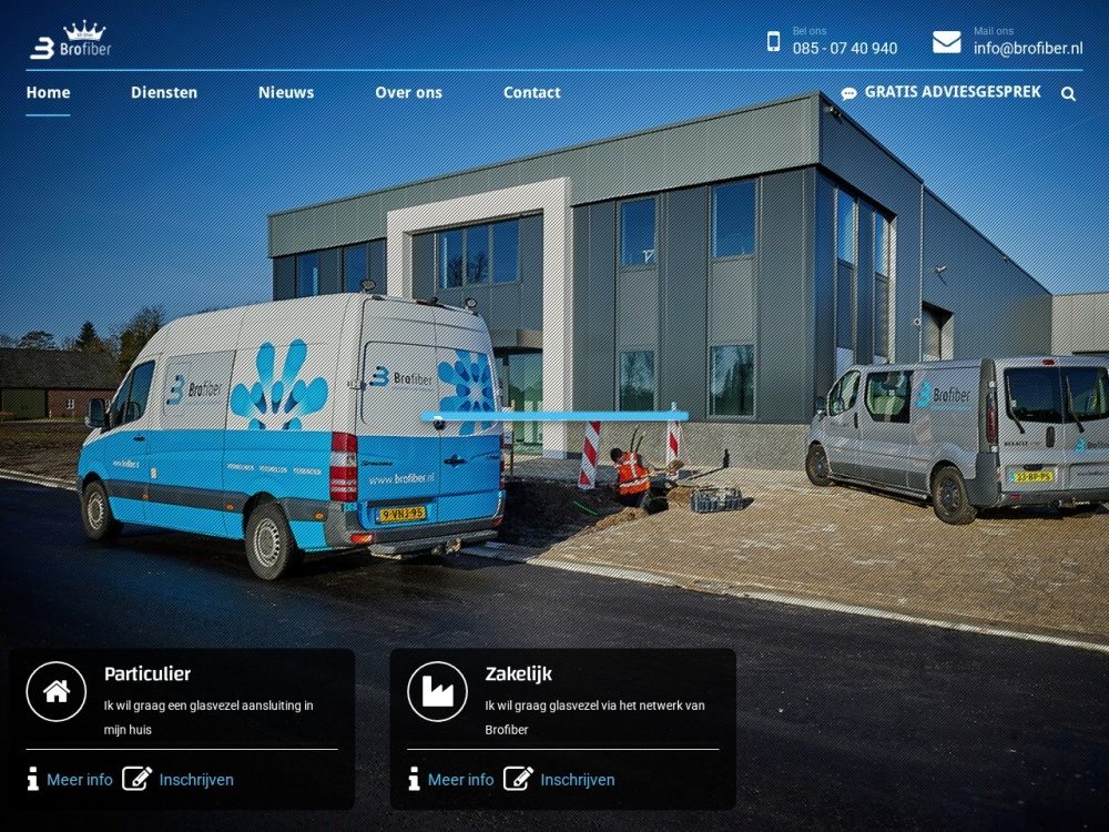 Website van Brofiber
