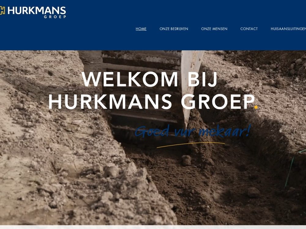 Website van Hurkmans Groep